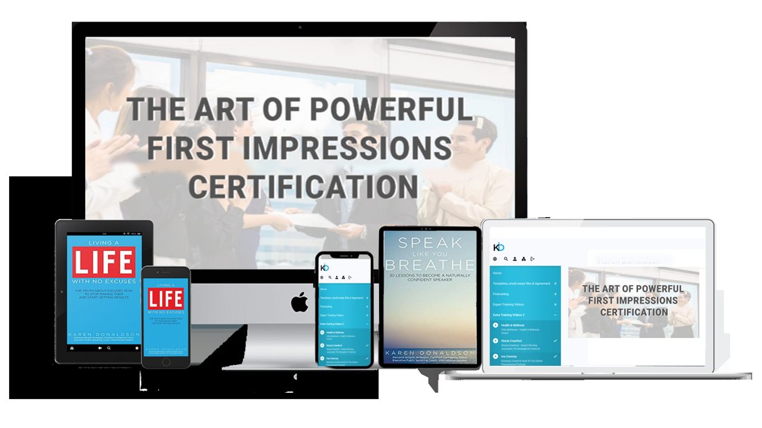 Global Confidence Academy courses on laptop, tablet and phone