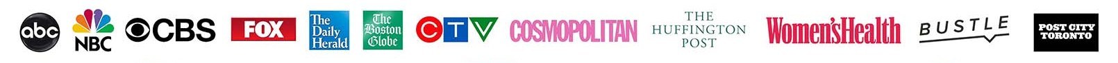 ABC, NBC, CBS, FOX, CTV, Cosmopolitan, HuffPost, Women's Health and more